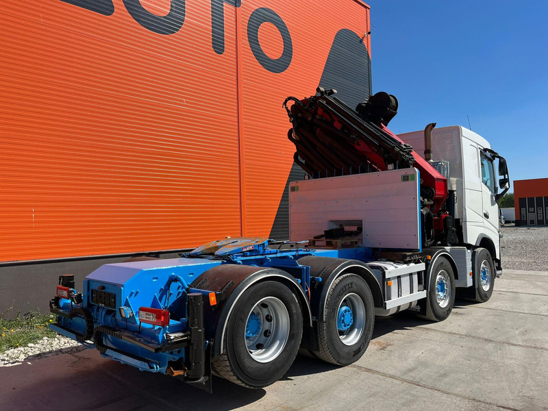Dropside/ Flatbed truck, Crane truck Volvo FH 500 8x2*4 HMF 6020 OK6 / JIB FJ1200 K6 / WINCH: picture 5