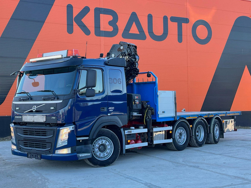 Dropside/ Flatbed truck, Crane truck Volvo FM 460 8x2*6 HIAB 302E-6 / PLATFORM L=6720 mm: picture 8