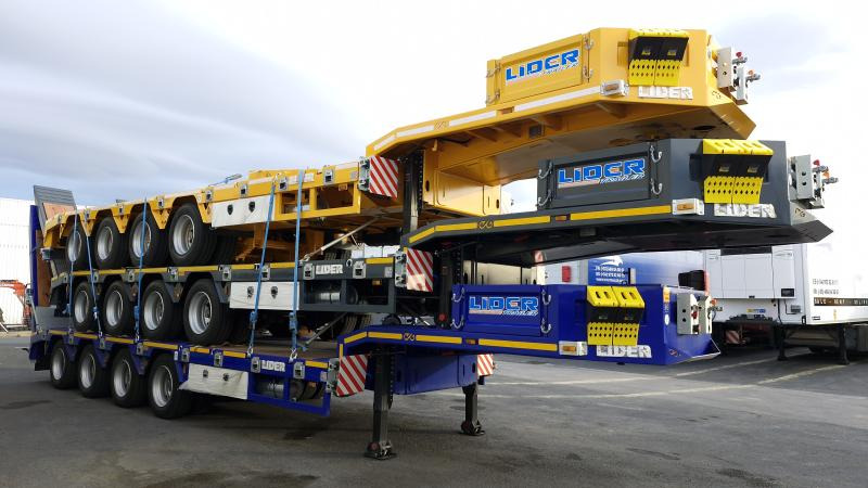 Lider trailer (Export Afrique) Porte-Char lames 4 essieux - Low loader semi-trailer: picture 1 Lider trailer (Export Afrique) Porte-Char lames 4 essieux - Low loader semi-trailer: picture 1
