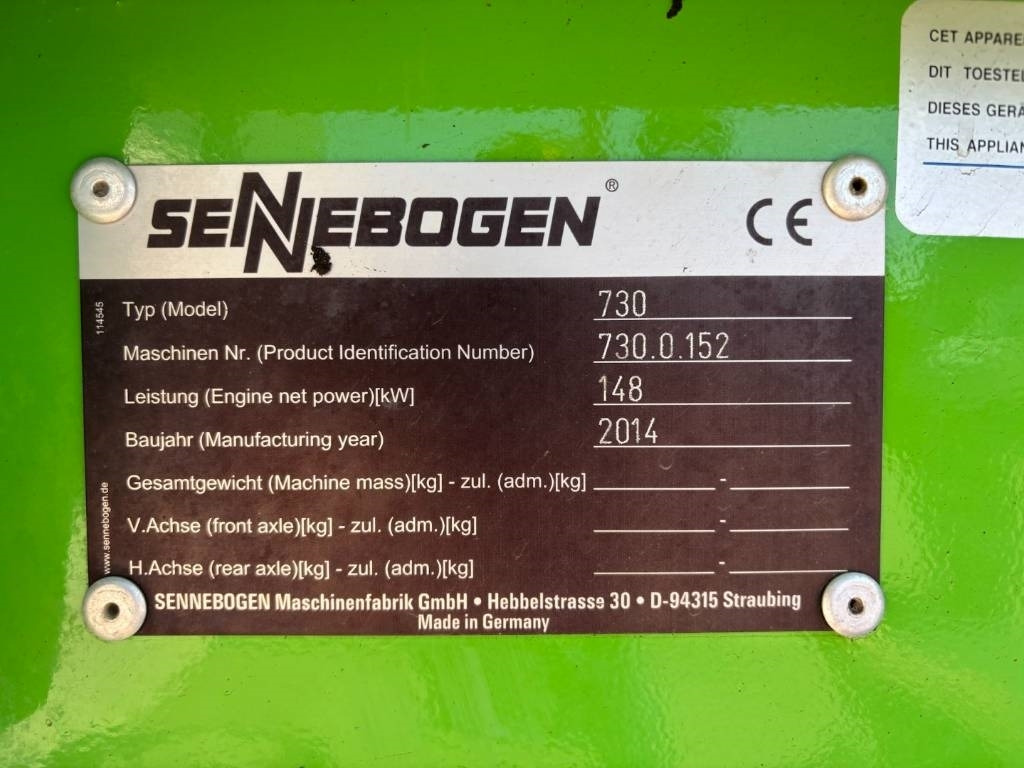 Waste/ Industry handler Sennebogen 730 -- Wood application -- incl grapple: picture 33