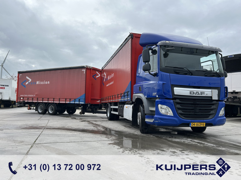 DAF CF 370 FA + Pacton MXD 218 / Curtainside Combi / Loadlift / APK TUV 05-26 - Curtain side truck: picture 1 DAF CF 370 FA + Pacton MXD 218 / Curtainside Combi / Loadlift / APK TUV 05-26 - Curtain side truck: picture 1