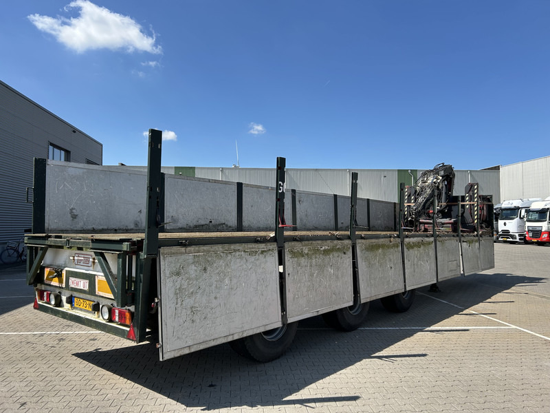 Vogelzang V02 17 30 / Heavy Duty Chassis / 3 axle 10 Ton / Hiab Crane Defect - Dropside/ Flatbed semi-trailer: picture 2 Vogelzang V02 17 30 / Heavy Duty Chassis / 3 axle 10 Ton / Hiab Crane Defect - Dropside/ Flatbed semi-trailer: picture 2
