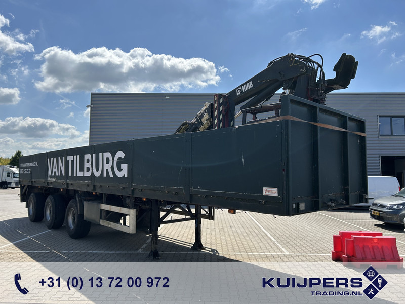 Vogelzang V02 17 30 / Heavy Duty Chassis / 3 axle 10 Ton / Hiab Crane Defect - Dropside/ Flatbed semi-trailer: picture 1 Vogelzang V02 17 30 / Heavy Duty Chassis / 3 axle 10 Ton / Hiab Crane Defect - Dropside/ Flatbed semi-trailer: picture 1