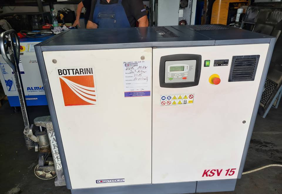 Kompresor śrubowy BOTTARINI KSV 15, 15 kw, 2015r - Air compressor: picture 1 Kompresor śrubowy BOTTARINI KSV 15, 15 kw, 2015r - Air compressor: picture 1