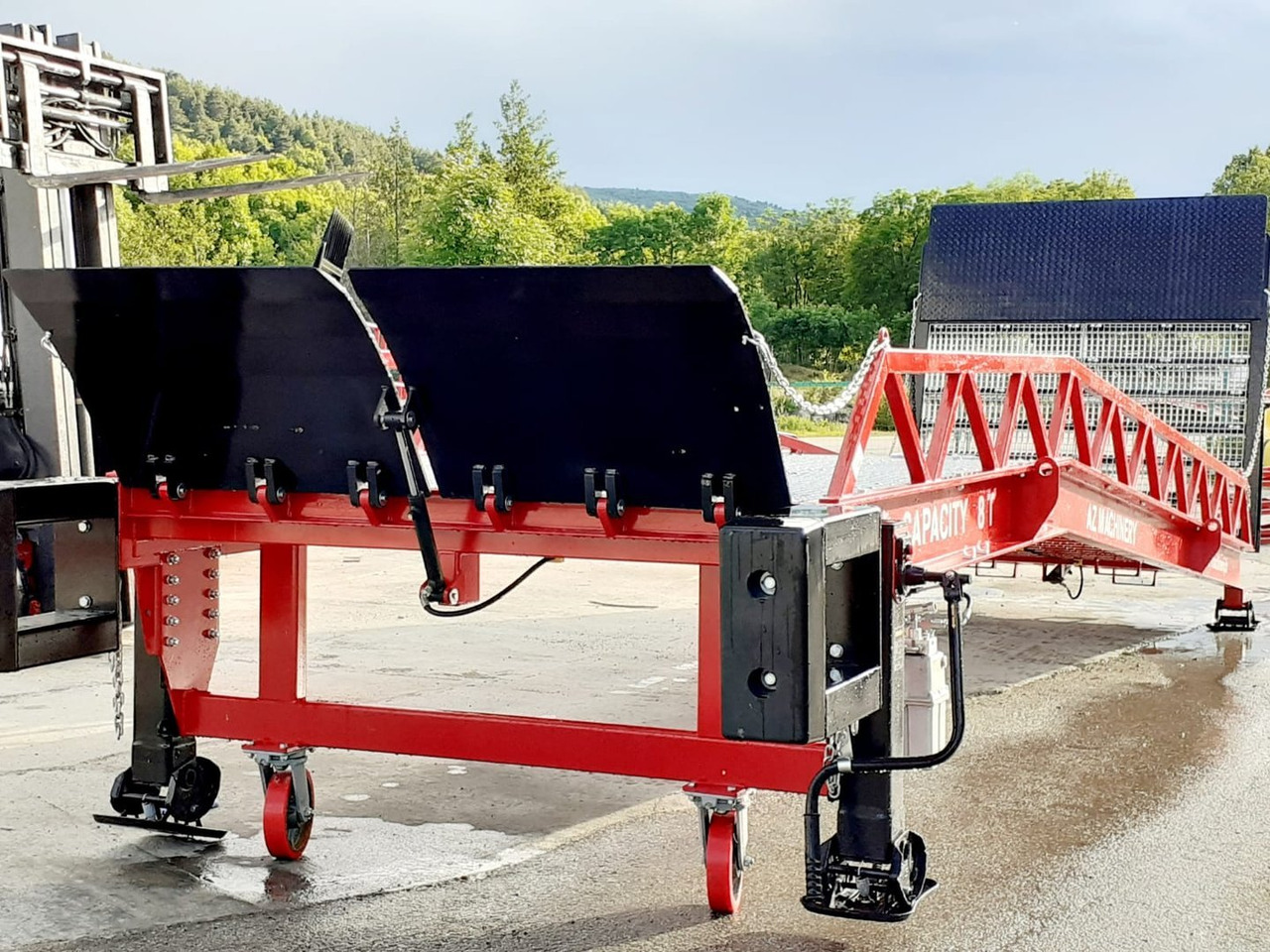 New Loading ramp Loading Ramp with with electric tilting bridge -  AZ RAMP - STAR- 10T-ZR-E. 10 ton capacity: picture 13