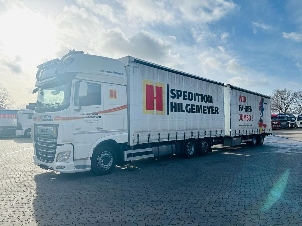 DAF XF 480 FAN LowDeck 6x2 Jumbo sehr sauber - Curtain side truck: picture 2 DAF XF 480 FAN LowDeck 6x2 Jumbo sehr sauber - Curtain side truck: picture 2