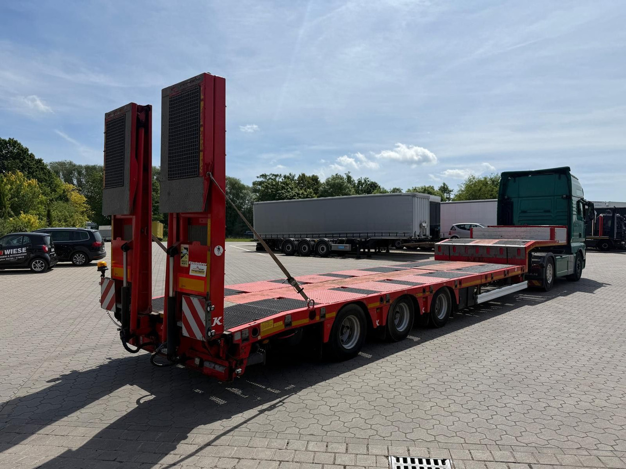 Kässbohrer SLS.HS Tieflader mit hydr. Schwanenhals - Low loader semi-trailer: picture 3 Kässbohrer SLS.HS Tieflader mit hydr. Schwanenhals - Low loader semi-trailer: picture 3