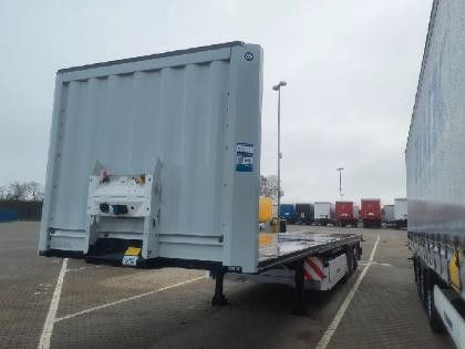 Krone Plateau-Auflieger - Lenkachse + Stapleraufnahme Krone Plateau-Auflieger - Lenkachse + Stapleraufnahme - Dropside/ Flatbed semi-trailer: picture 5 Krone Plateau-Auflieger - Lenkachse + Stapleraufnahme Krone Plateau-Auflieger - Lenkachse + Stapleraufnahme - Dropside/ Flatbed semi-trailer: picture 5