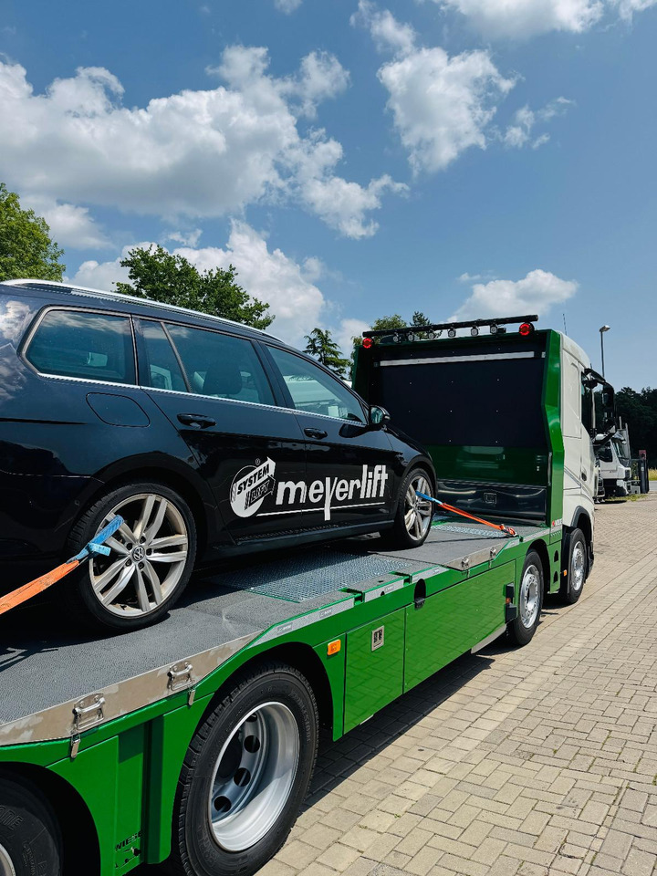 New Dropside/ Flatbed truck Volvo Arbeitsbühnen Baumaschinentransporter mit Rampen: picture 12