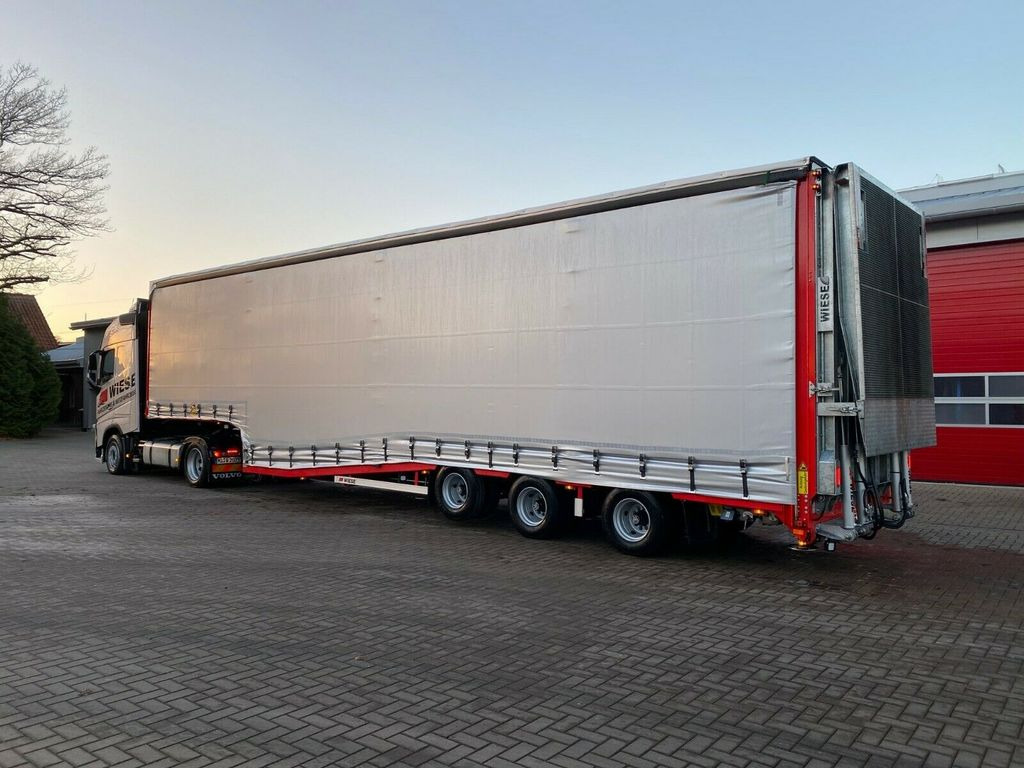Wiese Gabelstaplertransporter mit Rampe - Low loader semi-trailer: picture 1 Wiese Gabelstaplertransporter mit Rampe - Low loader semi-trailer: picture 1
