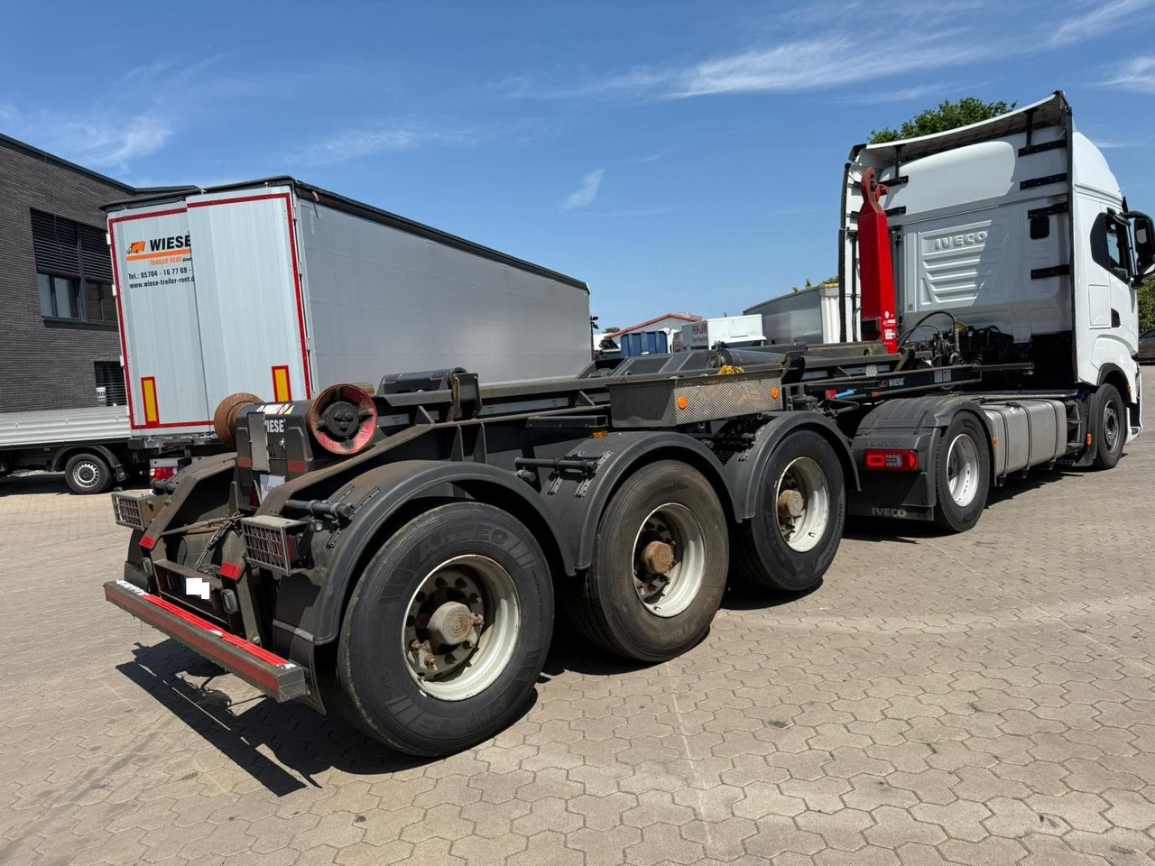Container transporter/ Swap body semi-trailer Wiese SA3-36 AK 25 S Auflieger Abrollkipper: picture 10