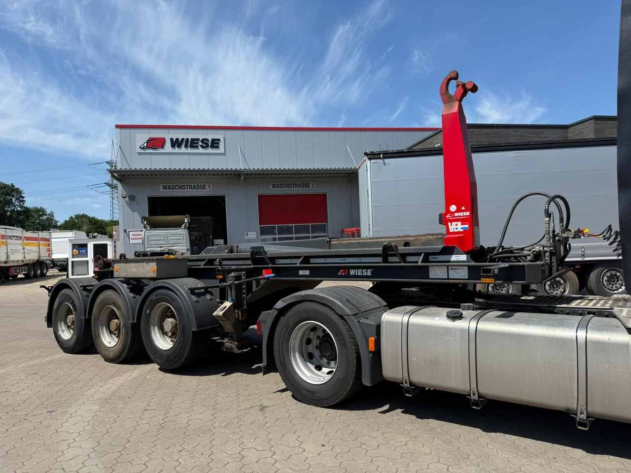 Container transporter/ Swap body semi-trailer Wiese SA3-36 AK 25 S Auflieger Abrollkipper: picture 11