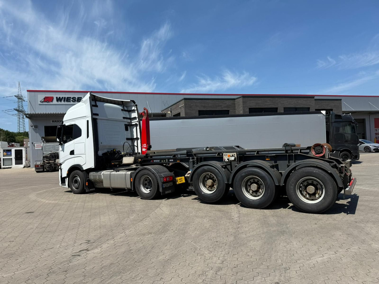 Container transporter/ Swap body semi-trailer Wiese SA3-36 AK 25 S Auflieger Abrollkipper: picture 12