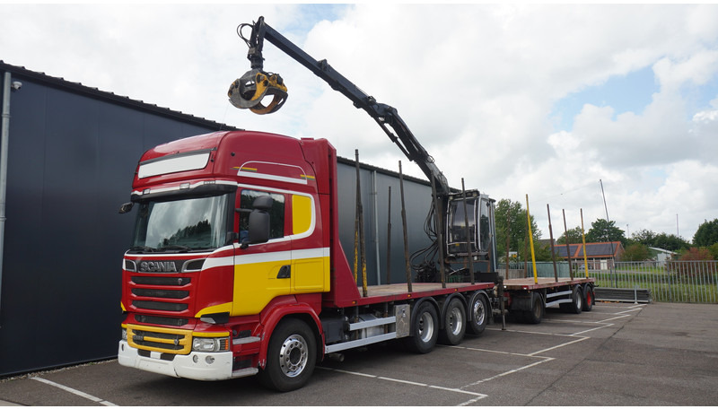 Scania R 580 V8 8X4 LOGTRANSPORT COMBI WITH MTDK YEAR 2012 TRAILER KESLA 46 CRANE - Timber truck, Crane truck: picture 3 Scania R 580 V8 8X4 LOGTRANSPORT COMBI WITH MTDK YEAR 2012 TRAILER KESLA 46 CRANE - Timber truck, Crane truck: picture 3