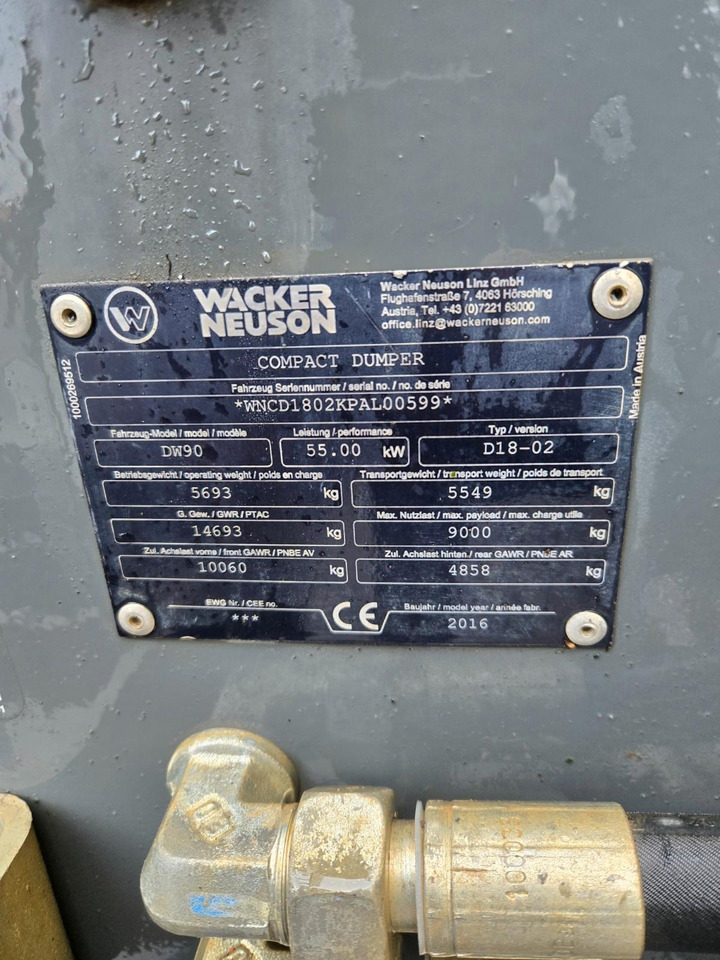 Wacker DW90 - Mini dumper: picture 3 Wacker DW90 - Mini dumper: picture 3