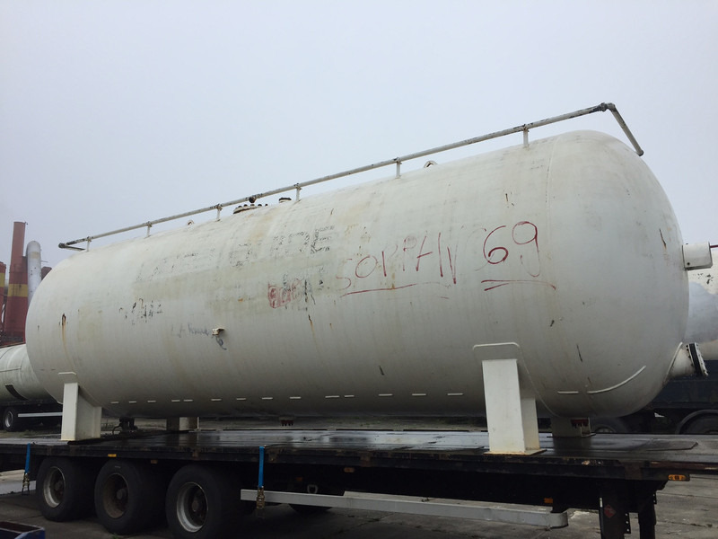 Van Hool Open flatbed trailer Stationary tank 50m3 - Gas, Gaz, LPG, GPL, Propane, Butane ID 1.1 - Tanker semi-trailer: picture 2 Van Hool Open flatbed trailer Stationary tank 50m3 - Gas, Gaz, LPG, GPL, Propane, Butane ID 1.1 - Tanker semi-trailer: picture 2