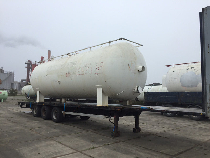 Van Hool Open flatbed trailer Stationary tank 50m3 - Gas, Gaz, LPG, GPL, Propane, Butane ID 1.1 - Tanker semi-trailer: picture 1 Van Hool Open flatbed trailer Stationary tank 50m3 - Gas, Gaz, LPG, GPL, Propane, Butane ID 1.1 - Tanker semi-trailer: picture 1