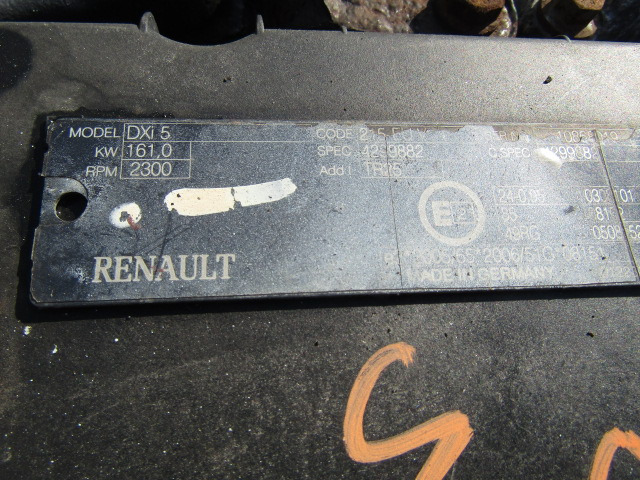 Engine for Truck RENAULT MIDLUM 190 DXI 5 ENGINE EURO 5 (142,000KM): picture 6