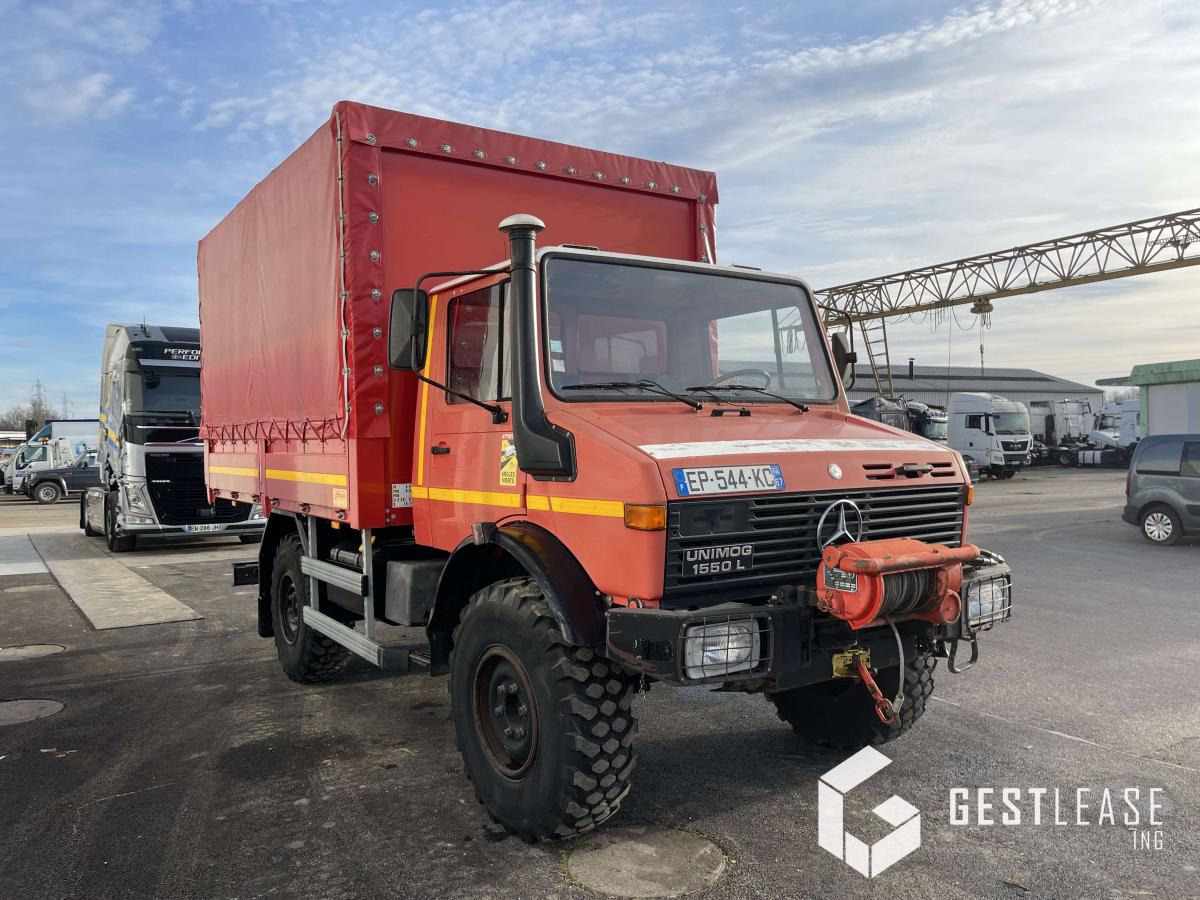 Mercedes UNIMOG 1550 L - Curtain side truck: picture 4 Mercedes UNIMOG 1550 L - Curtain side truck: picture 4