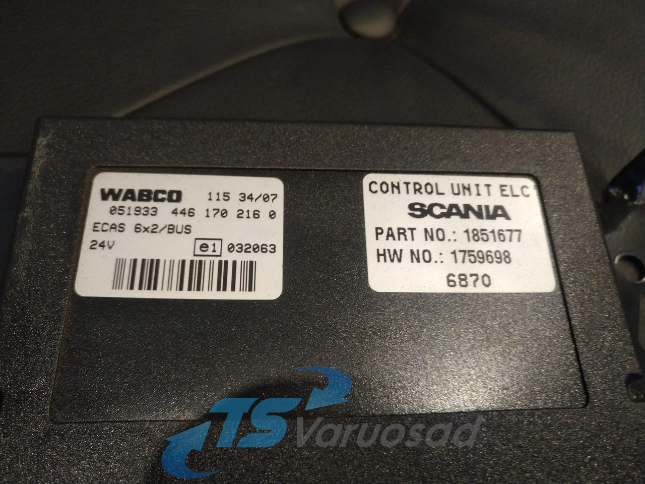 Scania Ecu, ECAS 1851677 - ECU for Truck: picture 2 Scania Ecu, ECAS 1851677 - ECU for Truck: picture 2