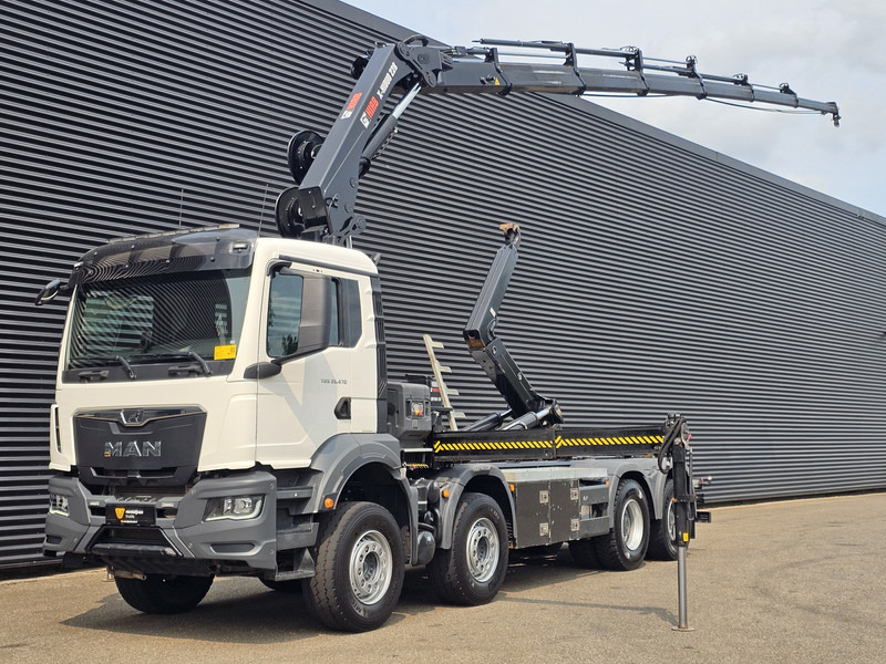 MAN TGS 35.470 8X4 BB / HIAB CRANE + HOOKLIFT - Hook lift truck, Crane truck: picture 1 MAN TGS 35.470 8X4 BB / HIAB CRANE + HOOKLIFT - Hook lift truck, Crane truck: picture 1