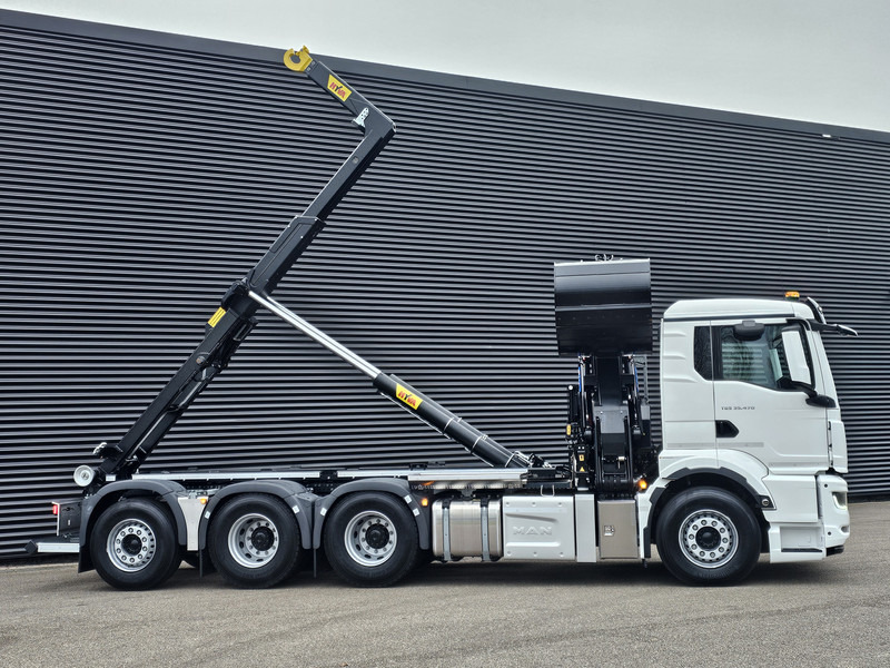 MAN TGS 35.470 8x4 / HMF 2243 Z KRAAN + HAAKARM - Hook lift truck, Crane truck: picture 5 MAN TGS 35.470 8x4 / HMF 2243 Z KRAAN + HAAKARM - Hook lift truck, Crane truck: picture 5