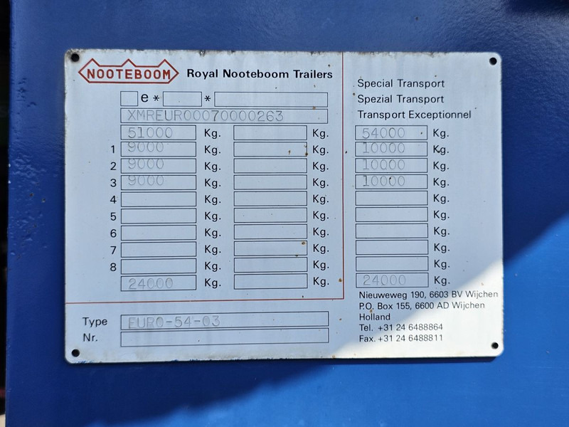 Nooteboom EURO-54-03 / REMOVABLE NECK / 550CM EXTENDABLE leasing Nooteboom EURO-54-03 / REMOVABLE NECK / 550CM EXTENDABLE: picture 18