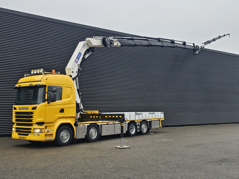 Scania R490 8X2/6 / HMF 50TM + JIB / NL-TRUCK - Dropside/ Flatbed truck, Crane truck: picture 1 Scania R490 8X2/6 / HMF 50TM + JIB / NL-TRUCK - Dropside/ Flatbed truck, Crane truck: picture 1