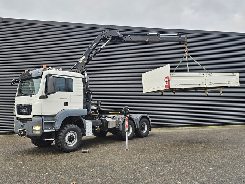 Truck, Crane truck MAN TGS 26.480 6x6 / HIAB CRANE / TRACTOR + BOX TRUCK: picture 1