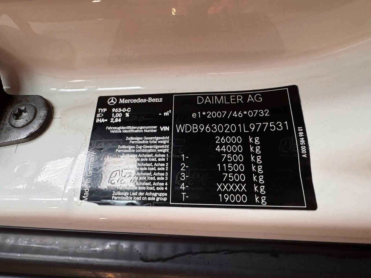 Mercedes-Benz 2536 ADR Valid & kipphydraulik für Gastank - Tanker truck: picture 3 Mercedes-Benz 2536 ADR Valid & kipphydraulik für Gastank - Tanker truck: picture 3