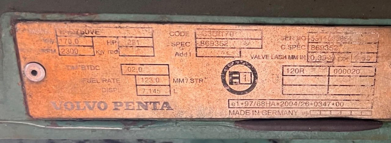 VOLVO PENTA & DANA SPICER Top Zustand VOLVO PENTA & DANA SPICER Top Zustand - Engine for Truck: picture 2 VOLVO PENTA & DANA SPICER Top Zustand VOLVO PENTA & DANA SPICER Top Zustand - Engine for Truck: picture 2