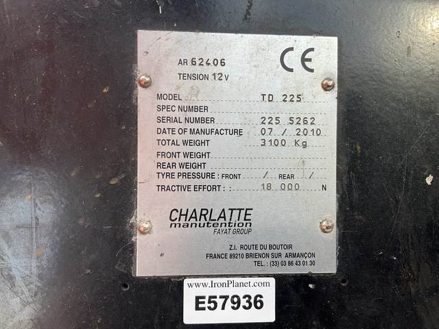 Charlatte TD225 - Tow tractor: picture 5 Charlatte TD225 - Tow tractor: picture 5