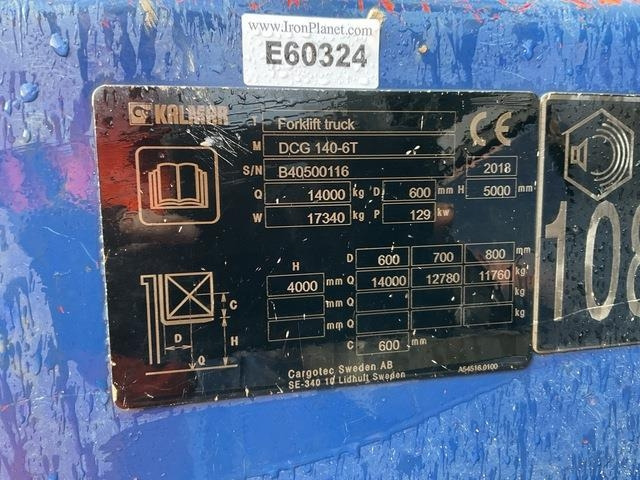 Kalmar DCG140-6T - Forklift: picture 5 Kalmar DCG140-6T - Forklift: picture 5