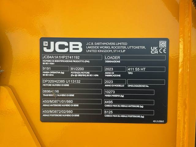 JCB 411 S5 HT - Wheel loader: picture 5 JCB 411 S5 HT - Wheel loader: picture 5