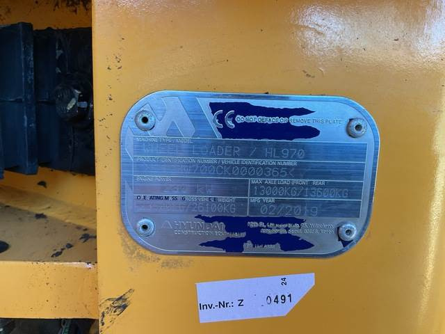 Hyundai HL970 - Wheel loader: picture 5 Hyundai HL970 - Wheel loader: picture 5