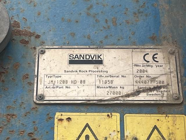 Sandvik JM1208 - Jaw crusher: picture 5 Sandvik JM1208 - Jaw crusher: picture 5