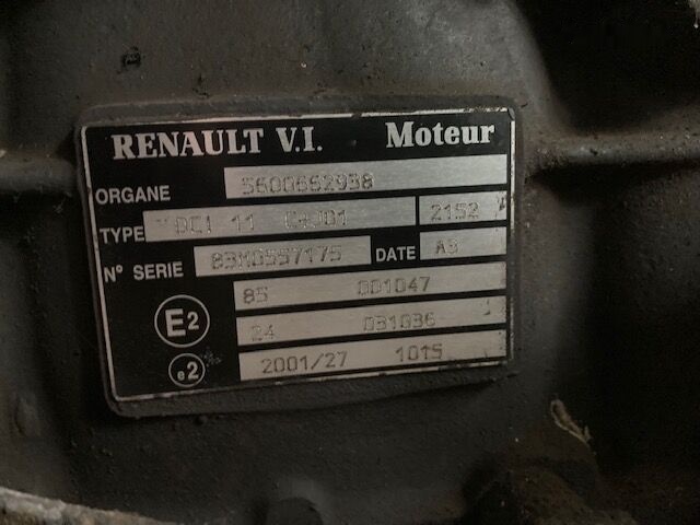 Renault DCI 11 for Renault DCI11 truck for parts - Engine for Truck: picture 3 Renault DCI 11 for Renault DCI11 truck for parts - Engine for Truck: picture 3