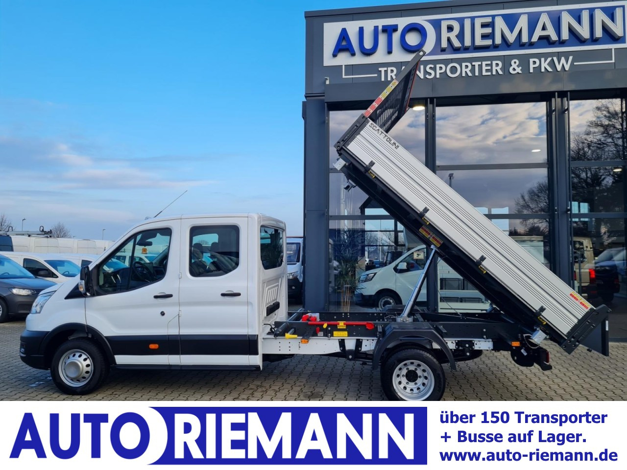 Ford Transit 350 Doka 3 Seitenkipper L4 Trend KAMERA - Tipper van, Combi van: picture 1 Ford Transit 350 Doka 3 Seitenkipper L4 Trend KAMERA - Tipper van, Combi van: picture 1