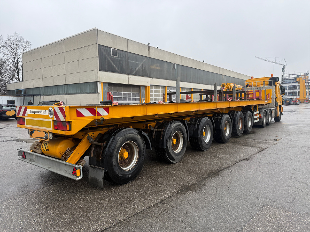 ES-GE 6 Achs Ballastauflieger 4x gelenkt 2x Lift - Dropside/ Flatbed semi-trailer: picture 2 ES-GE 6 Achs Ballastauflieger 4x gelenkt 2x Lift - Dropside/ Flatbed semi-trailer: picture 2