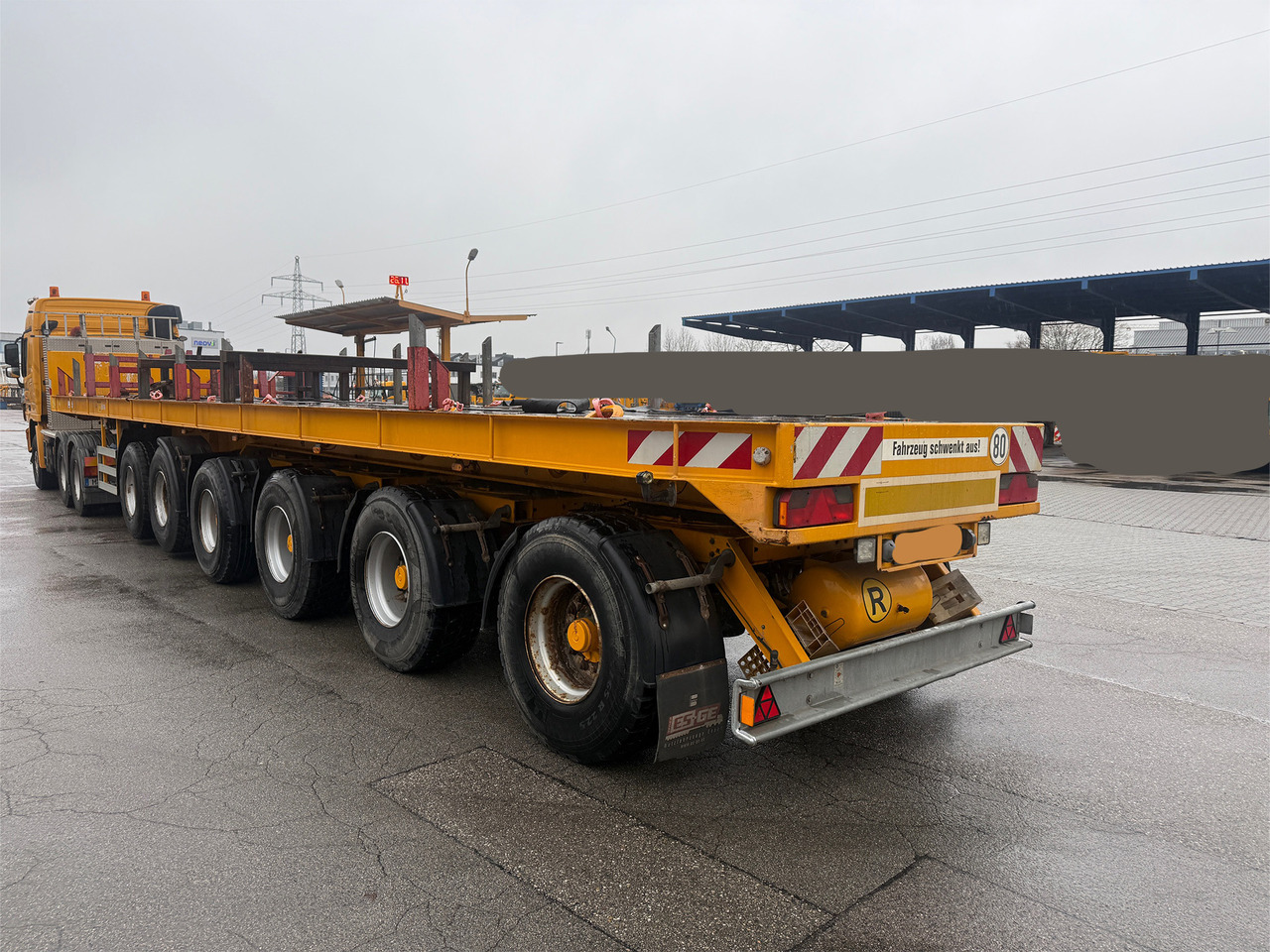 ES-GE 6 Achs Ballastauflieger 4x gelenkt 2x Lift - Dropside/ Flatbed semi-trailer: picture 3 ES-GE 6 Achs Ballastauflieger 4x gelenkt 2x Lift - Dropside/ Flatbed semi-trailer: picture 3