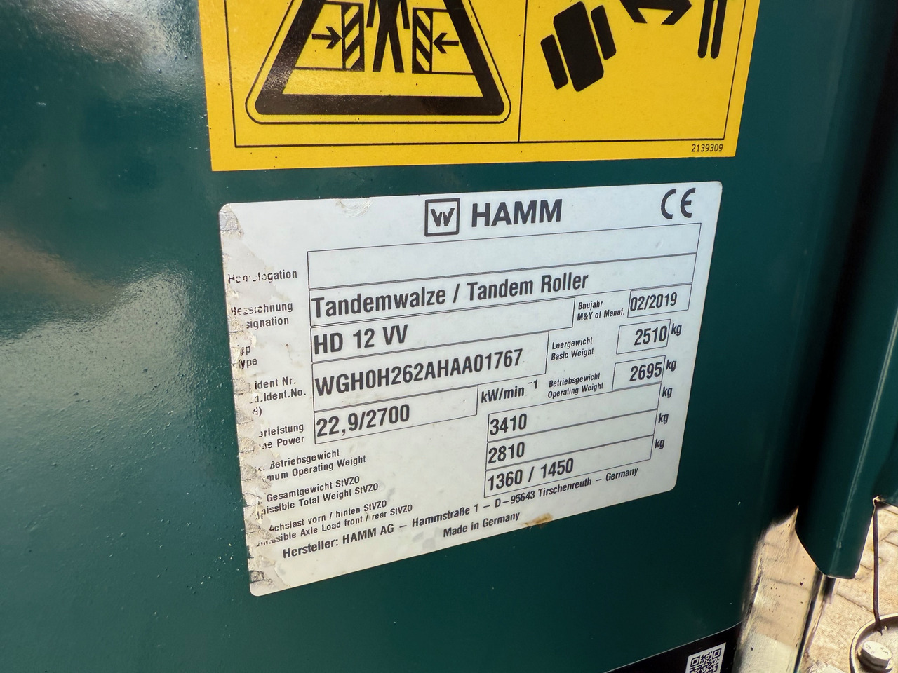Road roller Hamm HD12 VV Tandemwalze mit Dach: picture 11