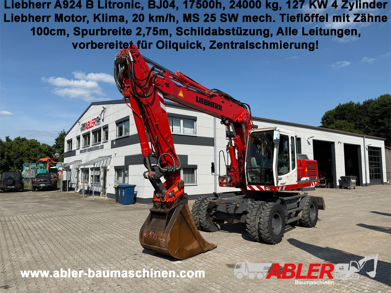 Liebherr A924B Litronic Mobilbagger MS25 - Excavator: picture 1 Liebherr A924B Litronic Mobilbagger MS25 - Excavator: picture 1