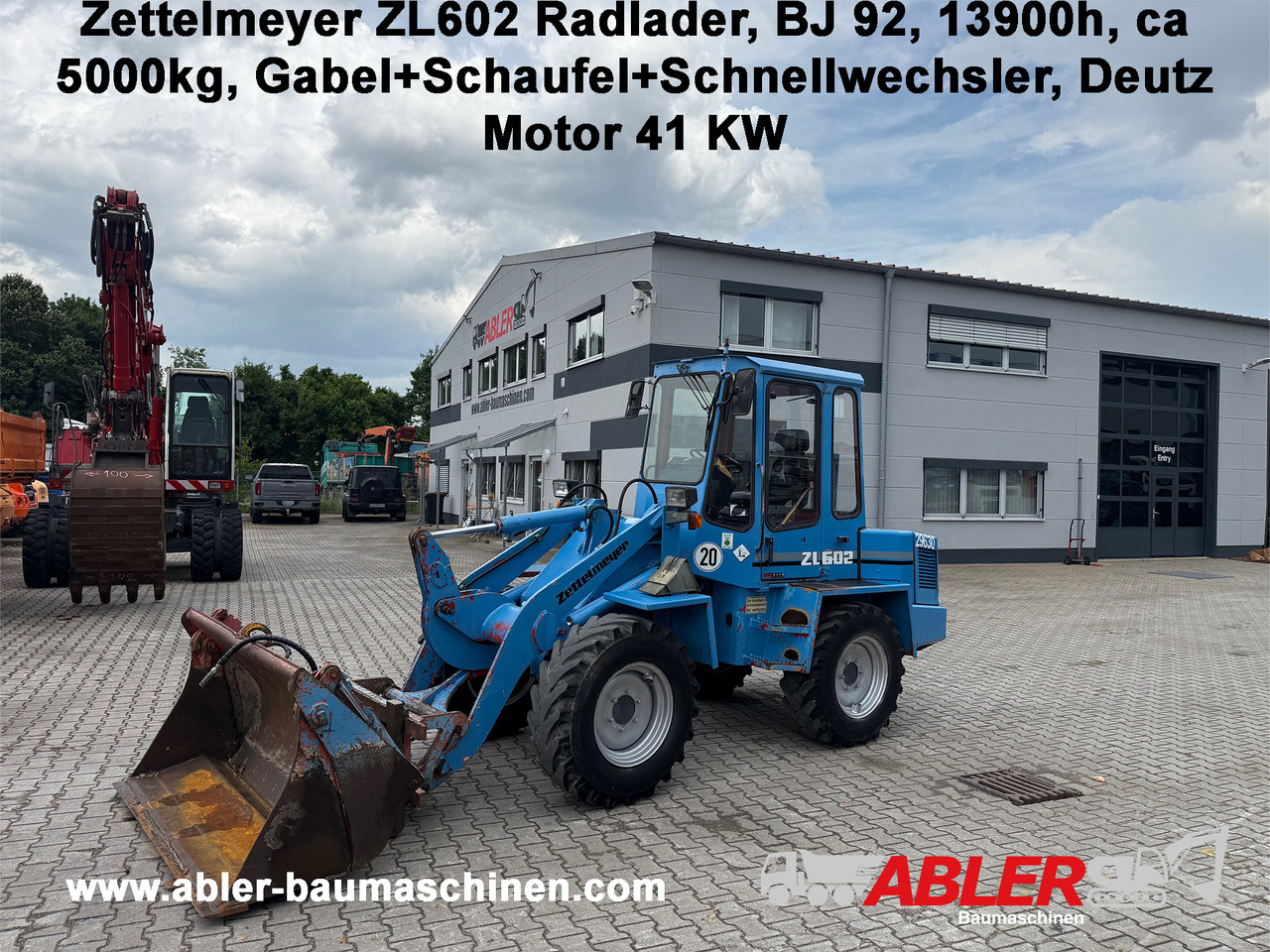 Zettlmeyer ZL602 Radlader Gabel + Schaufel + SW - Wheel loader: picture 1 Zettlmeyer ZL602 Radlader Gabel + Schaufel + SW - Wheel loader: picture 1