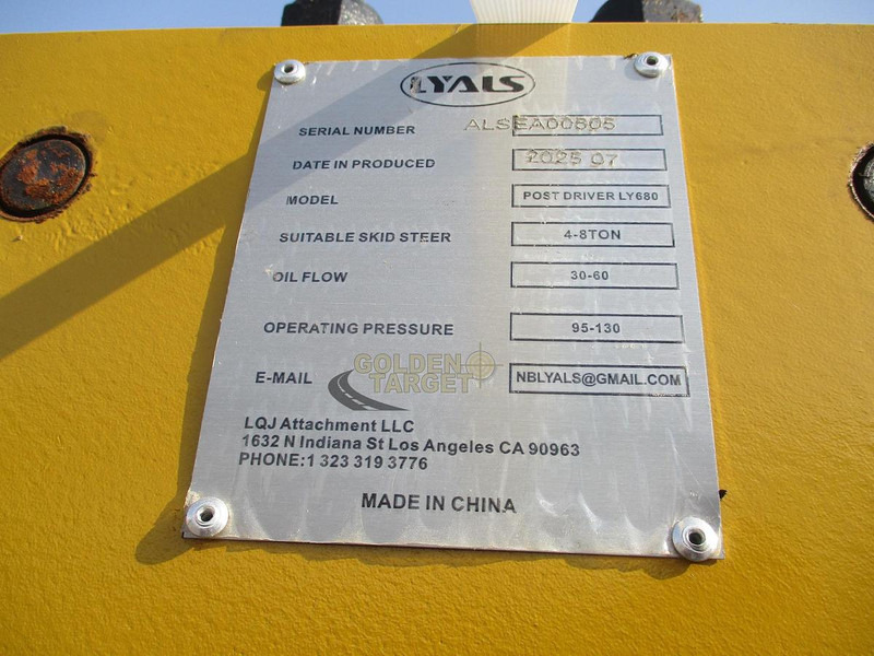 Lyals LY680 - Hydraulic hammer for Skid steer loader: picture 5 Lyals LY680 - Hydraulic hammer for Skid steer loader: picture 5