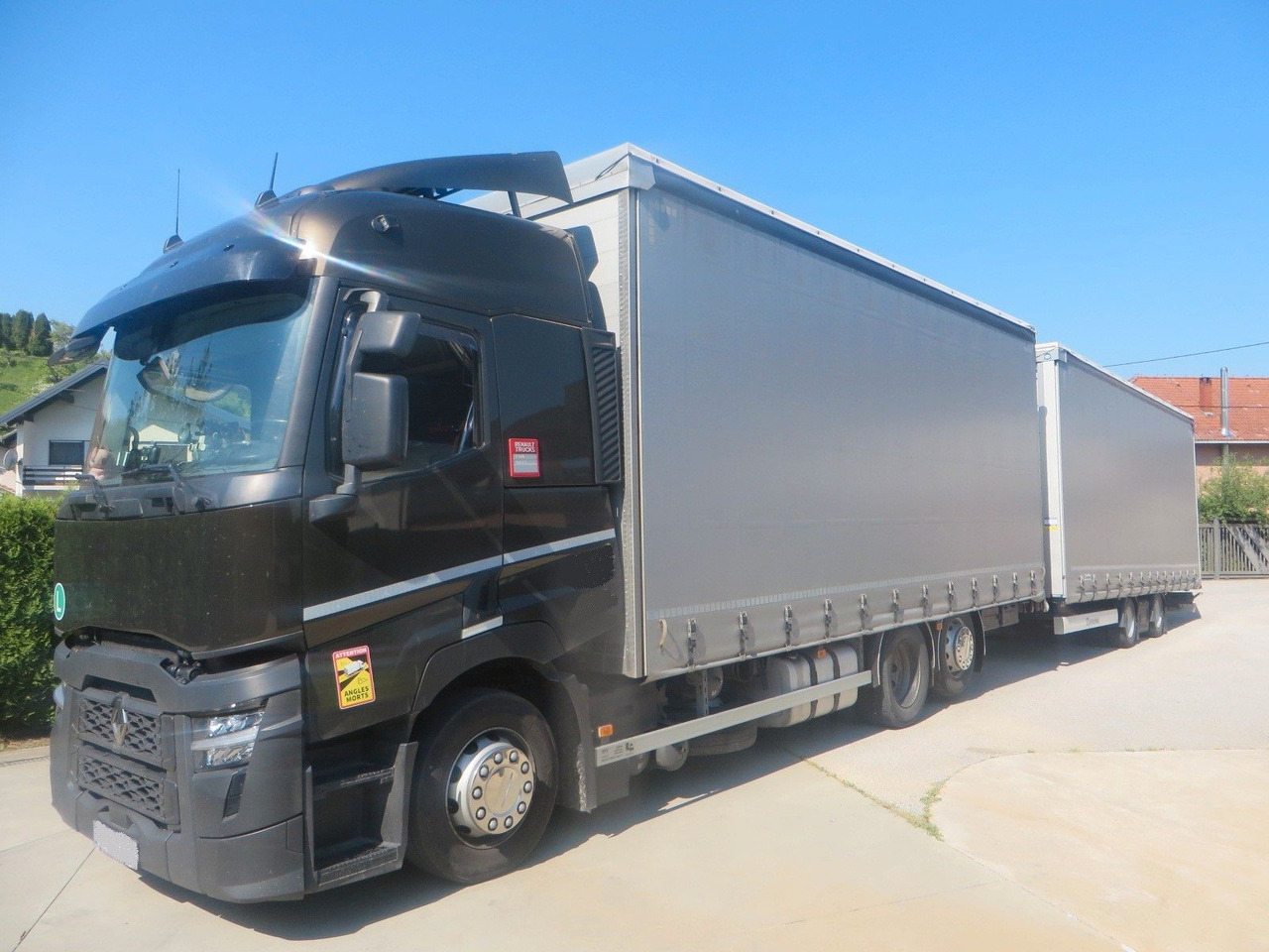 Renault T480 SC 6x2 tandem jumbo 116m3 - Curtain side truck: picture 1 Renault T480 SC 6x2 tandem jumbo 116m3 - Curtain side truck: picture 1