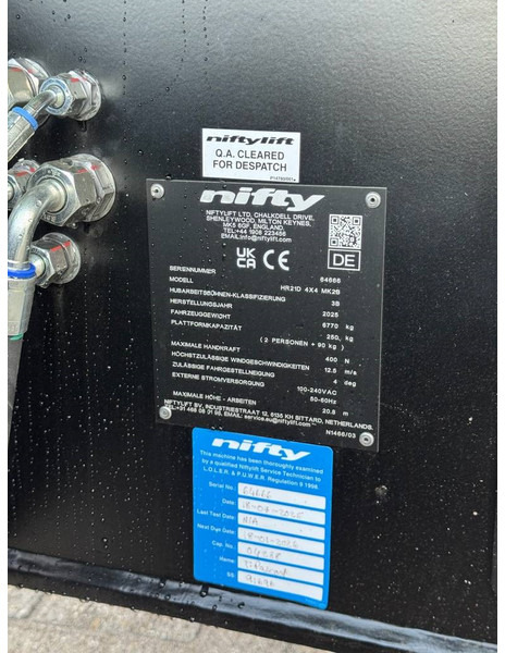 New Articulated boom Niftylift HR 21 D 4x4: picture 16 New Articulated boom Niftylift HR 21 D 4x4: picture 16