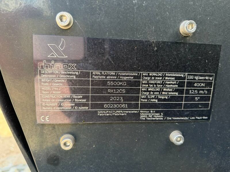 Telescopic boom RHINOX RX 12 CS: picture 11 Telescopic boom RHINOX RX 12 CS: picture 11