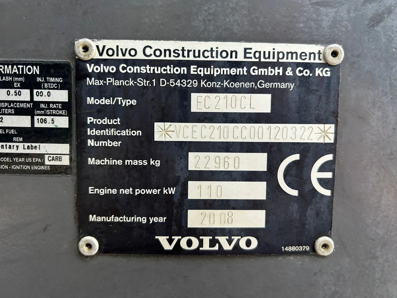 Crawler excavator Volvo Ec 210 C Rupskraan DUTCH MACHINE: picture 18