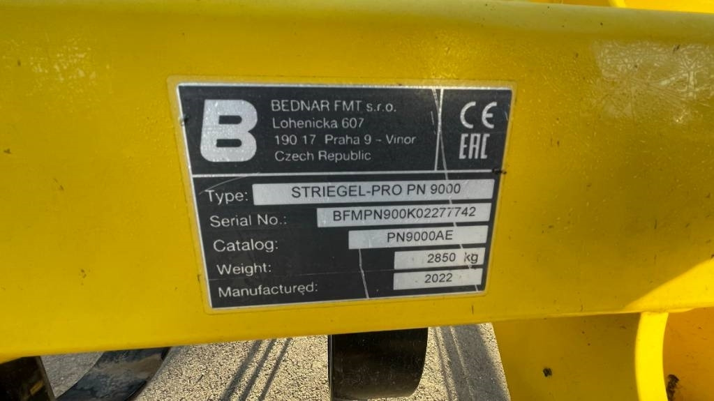 Bednar STRIEGEL-PRO PN 9000 - Harrow: picture 2 Bednar STRIEGEL-PRO PN 9000 - Harrow: picture 2