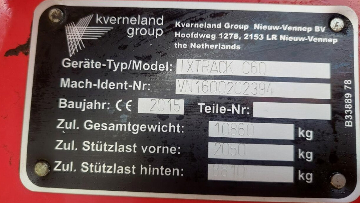 Kverneland IXtrack C60 - 36m leasing Kverneland IXtrack C60 - 36m: picture 15